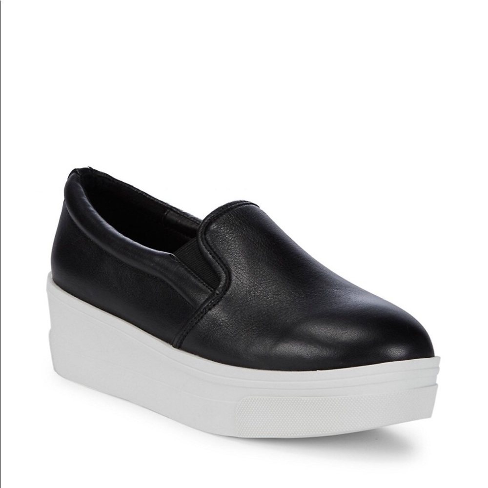 J/SLIDES | Leather Platform Sneakers Slip Ons Shoe